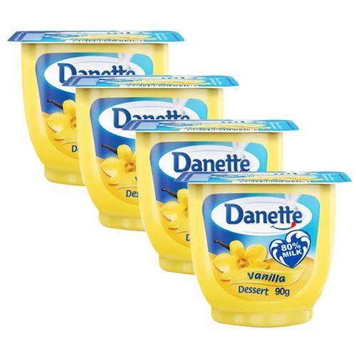 دانيت فانيليا 90جم 4حبة