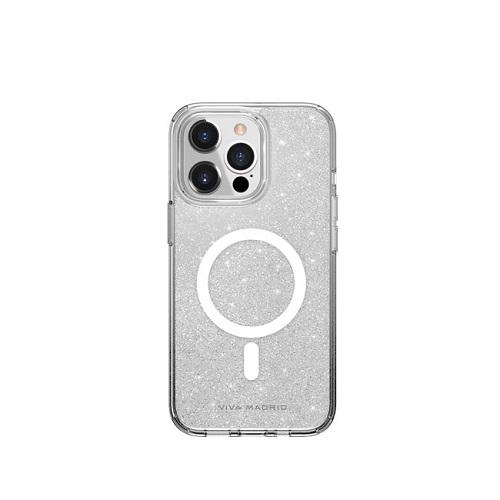 Viva Madrid Apple iPhone 13 Pro Celeste Hybrid TPU PC Halo Case with Glitters 6.1Inch No.12510
