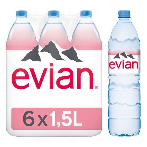 ايفيان مياه معدنية طبيعية 1.5لتر 6حبة