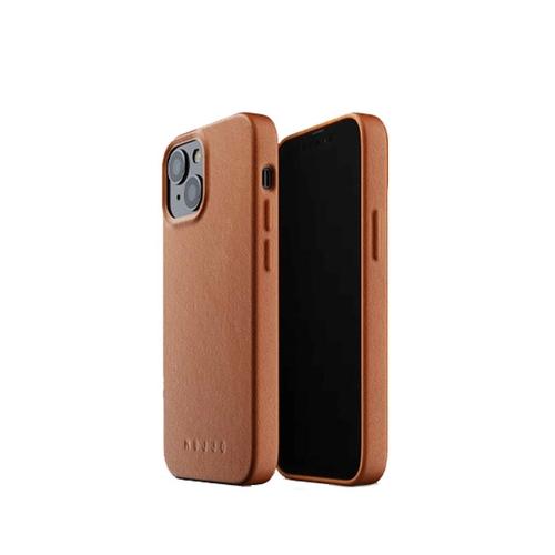 Mujjo iPhone 13 Full Leather Case Tan No.12493