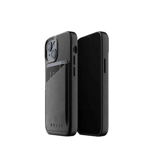 Mujjo iPhone 13 Full Leather Wallet Case Black No.12497