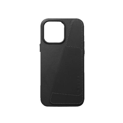 Mujjo Leather Wallet Case for iPhone 14 Pro Max Black No.13999