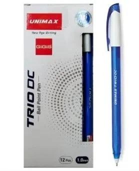 Uni Max Dry Ink Pen Blue 12Pcs