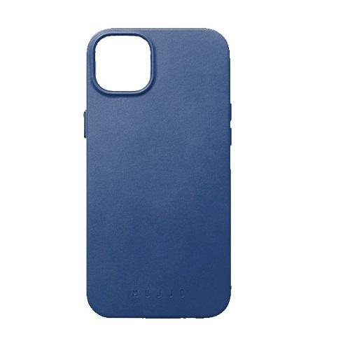Mujjo iPhone 14 Plus Full Leather Case Magsafe Blue No.13985