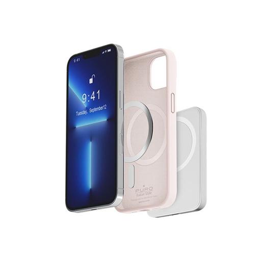 Puro Icon Mag iPhone 14 Pro Max Protective Case Pink No.14056