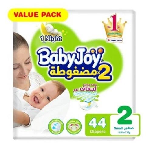 Babyjoy Compact Baby Diapers Size2 from3.5to7Kg Small 44Diapers