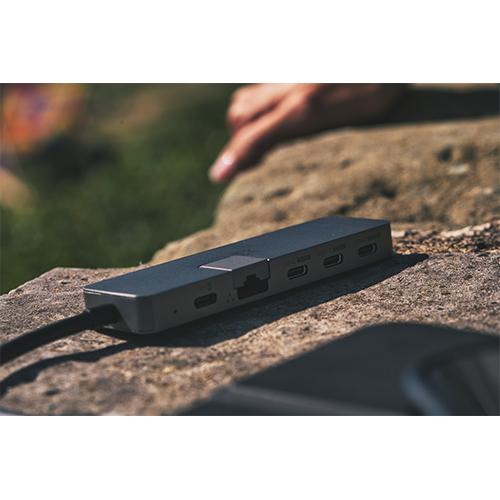 اكستريم ماك Type C هب ماكس برو 5فى1 رمادي موديل رقم.XWH-UMP-13