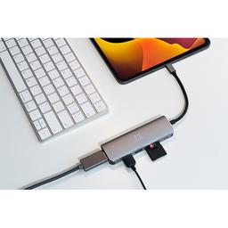 اكستريم ماك Type C موزع 6فى1 فضي موديل رقم.XWH-HUB6-13