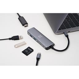 اكستريم ماك Type C موزع 6فى1 فضي موديل رقم.XWH-HUB6-13