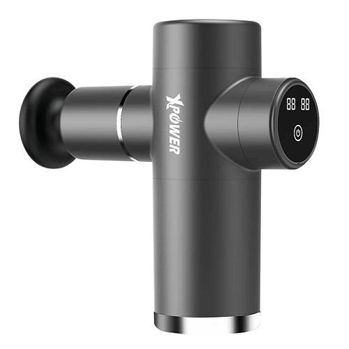 XPower MG4 Mini Massage Gun with 4Massage Head Grey Model No.XP-MG4-GY