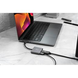 اكستريم ماك Type C هب 3فى1 فضي موديل رقم.XWH-HUB3-13