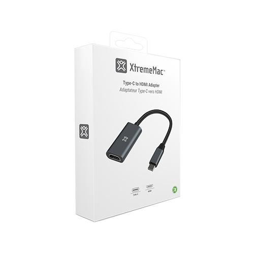 Xtrememac Type C to HDMI Adapter Grey Model No.XWH-ACH1-13