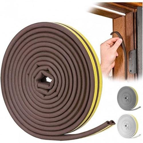 Rubber Sealing Strip for Doors Brown 6m Model No.AMRO0071