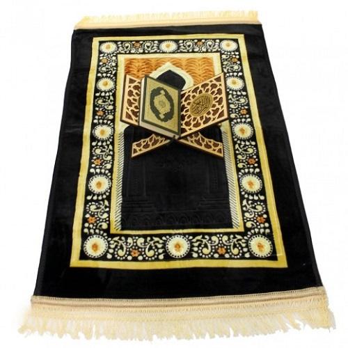 سجادة صلاة 80x120سم مع حامل القران موديل رقم.AMRO0106
