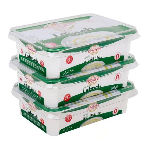 President Turkish Labenah 180g 3Pcs