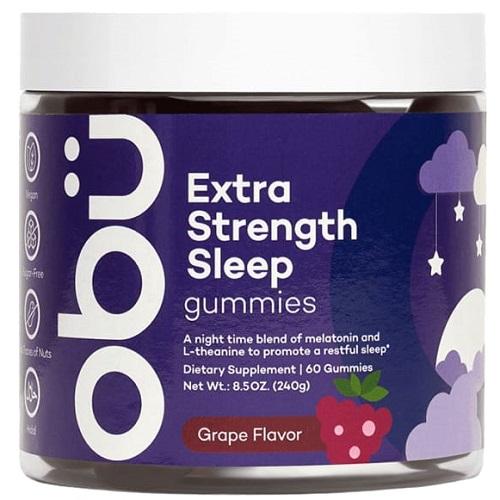 Obu Extra Strength Sleep Gummies Grape Flavor 60Pcs 240g