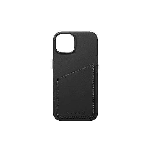 Mujjo iPhone 14 Leather Wallet Case Black No.13981