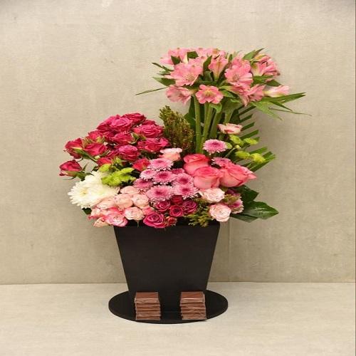 Black Wood Decor with Cocoa with Printing Card Model No.RS65
