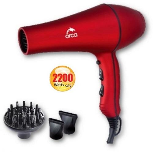 اوركا مجفف شعر احترافي 2200واط احمر موديل رقم.ORD-9500R