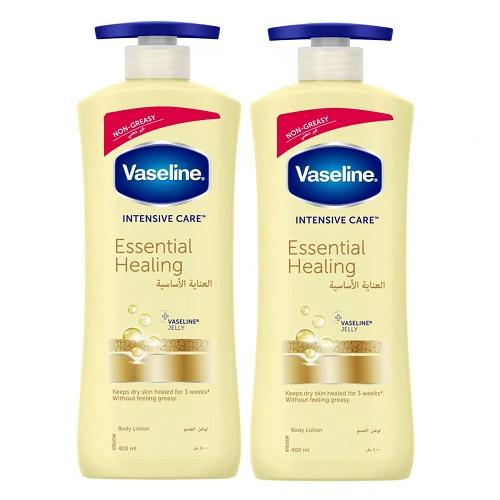 Vaseline Intensive Care Essential Healing Body Lotion 400ml 2pcs
