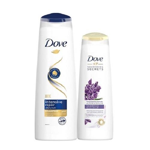 Dove Shampoo Intensive Repair 400ml + Lavender Shampoo 180ml