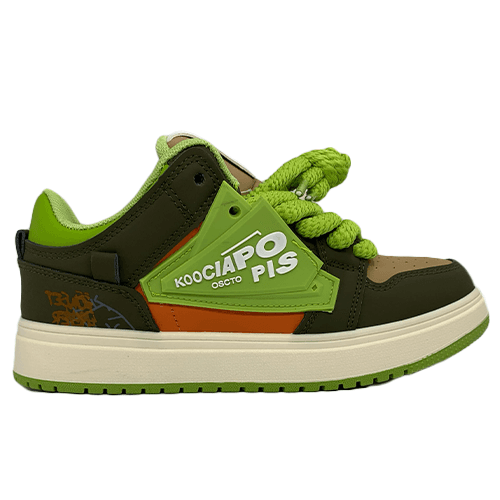 Fashion Women shoes Orange and Green Model No.KJ08