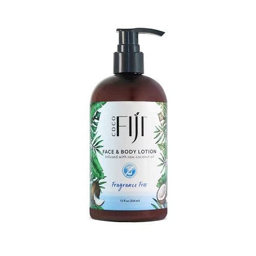 Fiji Organic Face and Body Lotion Infused with Raw Coconut Oil Fragrance Free 354ml