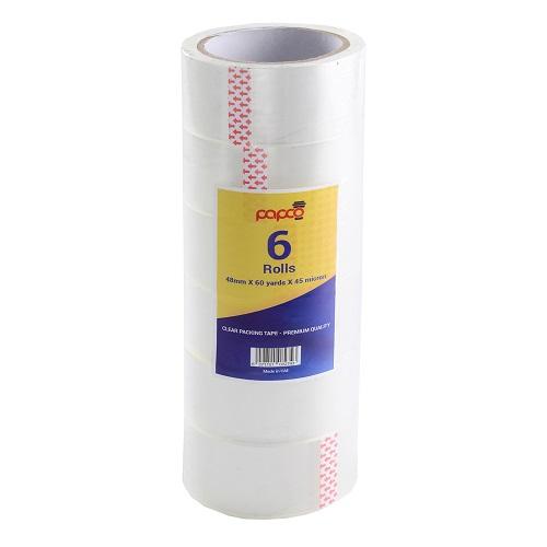 بابكو تيب لاصق شفاف 60 يارد×45 ميكرون 6حبة