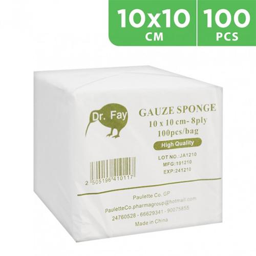 Dr Fay Gauze Sponge 10×10cm 8Ply 100Pcs