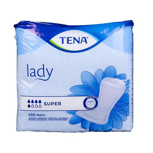 Tena Lady Super Women Pads for Personal Care 30Pcs