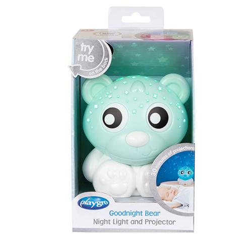 Playgro Goodnight Bear Night Light and Projector Green Model No.PG0188118