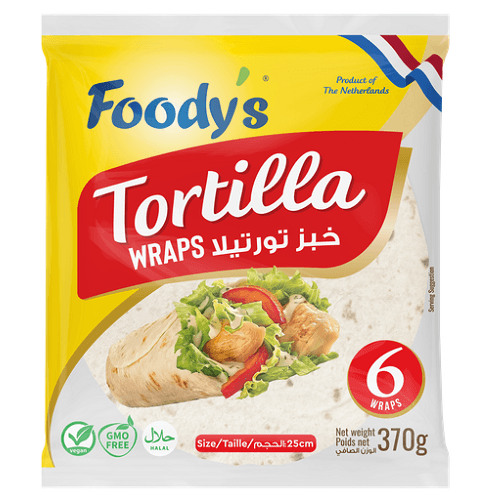Foody's Tortilla Wraps Holland 6Pcs 370g