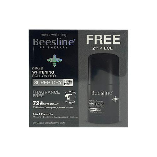 Beesline Natural Whitening Roll on Deodorant Super Dry for Men 50ml 1+1Free