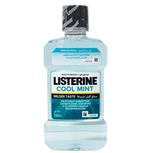 Listerine Cool Mint Mouthwash Alcohol Free 12x250ml