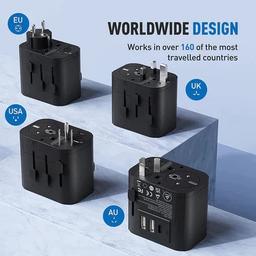 انكر 312 محول السفر 30واط مزدوج منافذ USB ومنفذ Type C اسود رقم.14817