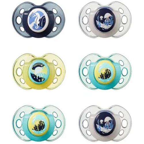 Tommee Tippee Night Time Soother from18to36Months 6Pcs Model No.TT433514