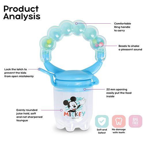 Disney Baby Rattle Toy Silicone Fresh Fruit Food Feeder Teething Pacifier Model No.TRHA7892