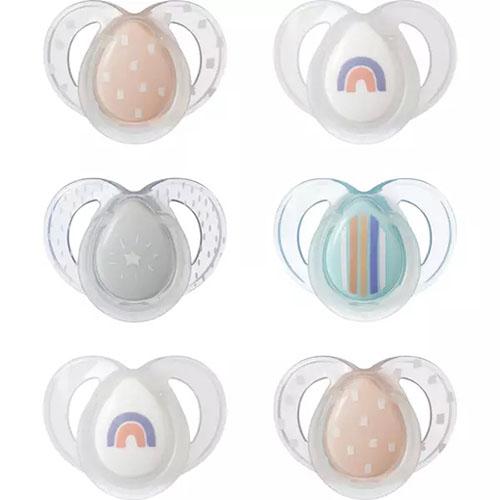 Tommee Tippee Nighttime Soother for Girls from6to18Months 6Pcs Model No.TT433553