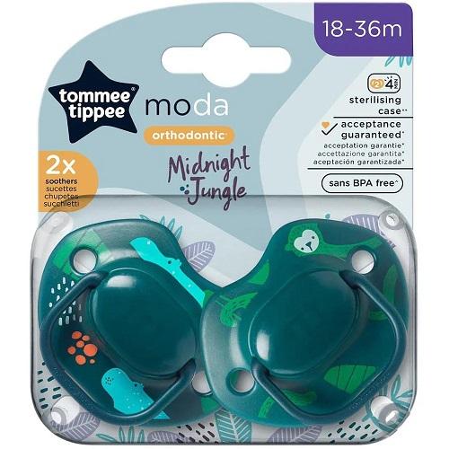 Tommee Tippee Moda Soother Dummy from18to36Months 2Pcs Model No.TT433436
