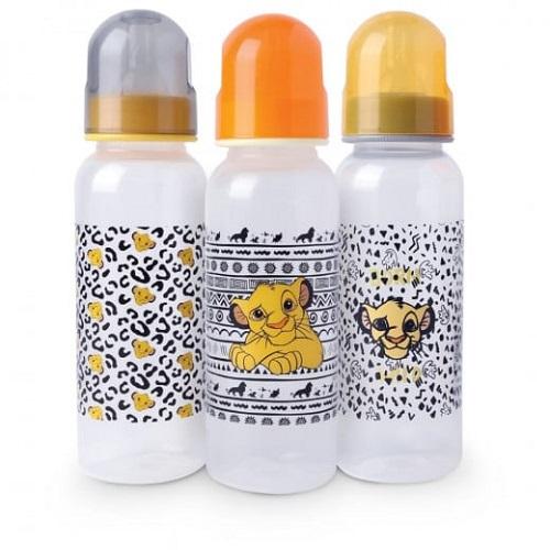 Disney Baby Feeding Bottle 9oz 3Pcs 260ml Lion King Yellow Model No.TRHA2115