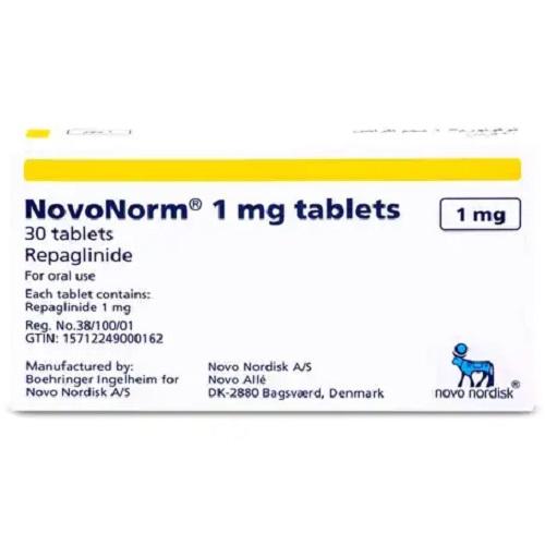 Novonorm for Oral Use 1mg 30Tablets