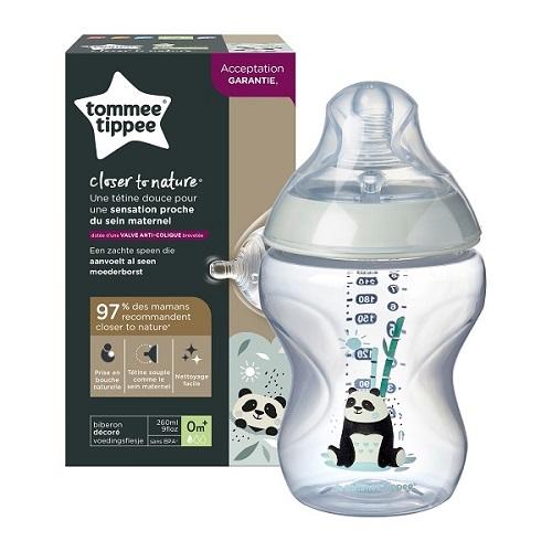 Tommee Tippee CTN Feeding Bottle 260ml Panda Model No.TT42250287