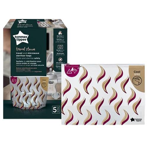 Tommee Tippee Made for Me Travel and Microwave Steriliser Bags 5Pcs Model No.TT423595