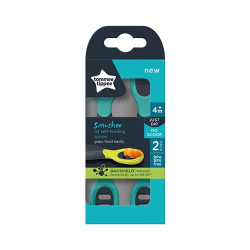 Tommee Tippee Smushee First Self Feeding Weaning Spoons from4Months to above 2Pcs Model No.TT447186