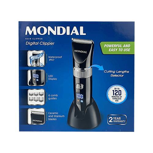 Mondial Hair and Beard Clipper for Men Rechargeable with Led