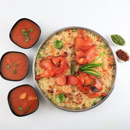 Chicken Mandi Tray Enough for 4Persons