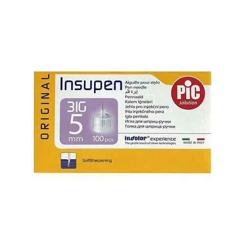 Insupen Original Pen Needle 31g 5mm 100Pcs