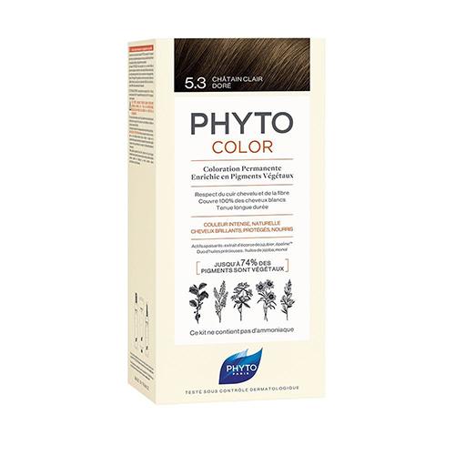 Phyto Paris Permanent Hair Dye Light Golden Brown Model No.5.3
