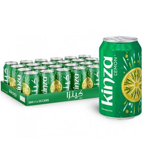 Kinza Carbonated Drink Lemon Flavor 360ml 24Pcs