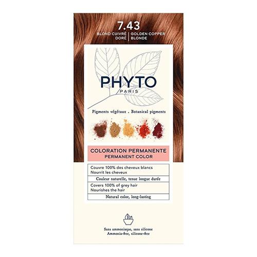 Phyto Paris Permanent Hair Dye Golden Copper Blonde No.7.43